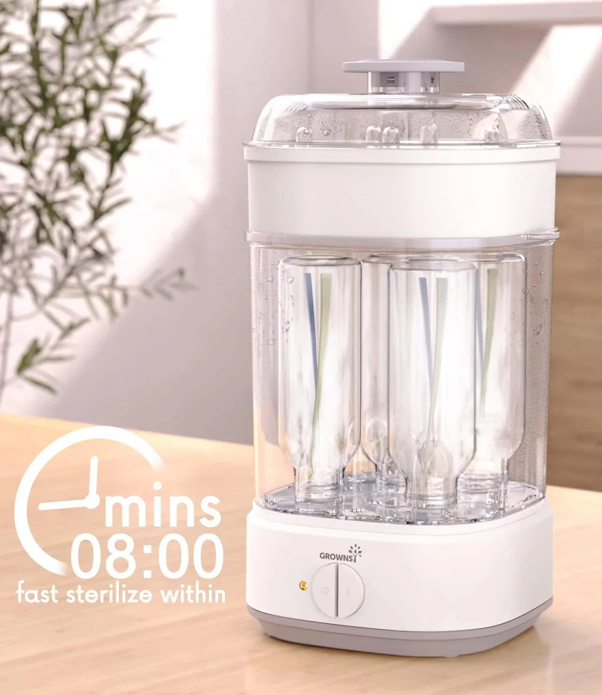 Baby bottle cleaner and sterilizer