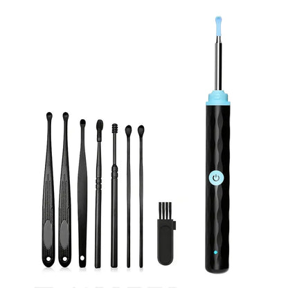 Rechargeable Earwax Remover Tool Kit with LED Light – Includes 8-Piece Ear Set & 5 Ear Spoons